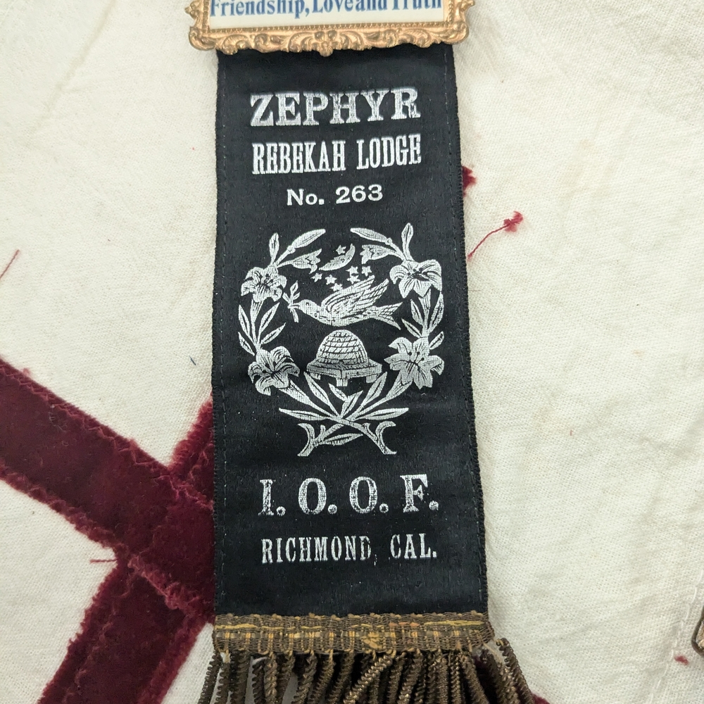 Zephyr Rebekah Lodge Ribbon